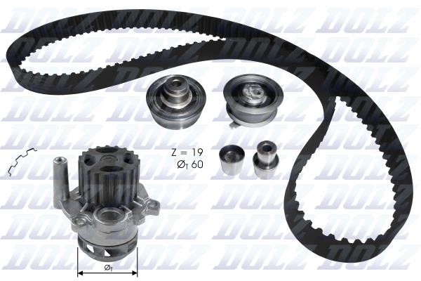 Dolz KD104 TIMING BELT KIT WITH WATER PUMP KD104: Buy near me in Poland at 2407.PL - Good price!