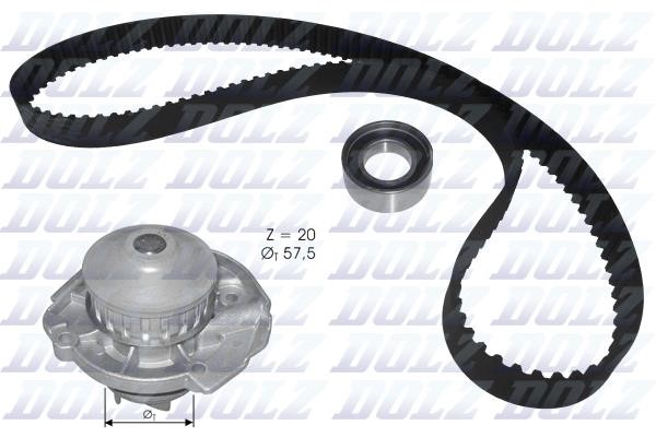 Dolz KD129 TIMING BELT KIT WITH WATER PUMP KD129: Buy near me in Poland at 2407.PL - Good price!