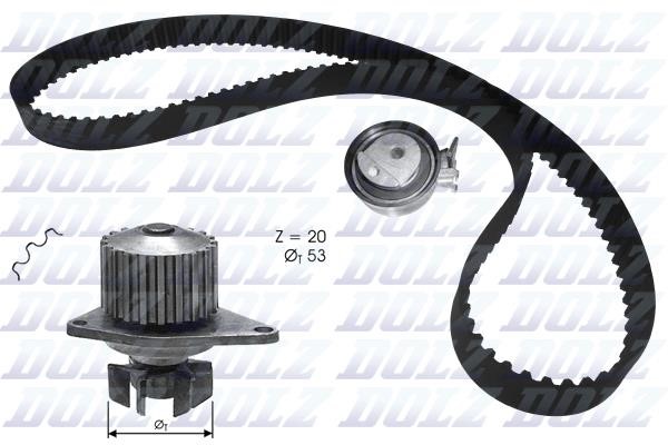 Dolz KD134 TIMING BELT KIT WITH WATER PUMP KD134: Buy near me in Poland at 2407.PL - Good price!