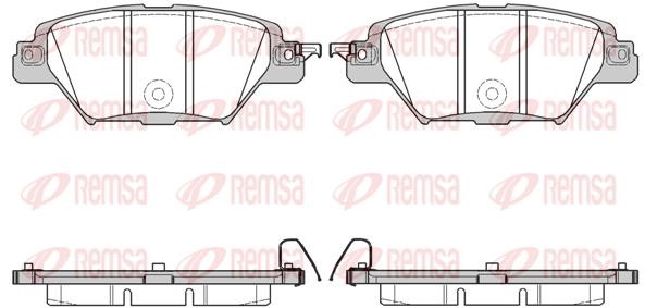 Remsa 1712.04 Rear disc brake pads, set 171204: Buy near me in Poland at 2407.PL - Good price!
