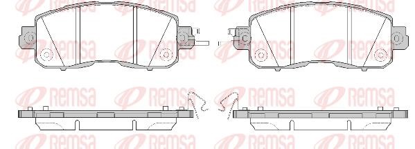 Remsa 1517.04 Brake Pad Set, disc brake 151704: Buy near me in Poland at 2407.PL - Good price!
