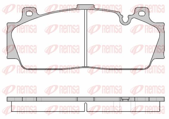 Remsa 1543.10 Front disc brake pads, set 154310: Buy near me at 2407.PL in Poland at an Affordable price!
