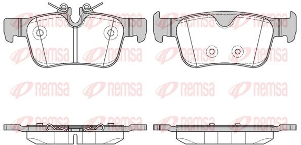 Remsa 155110 Brake Pad Set, disc brake 155110: Buy near me in Poland at 2407.PL - Good price!