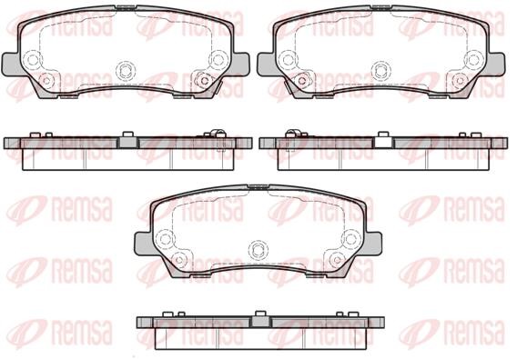 Remsa 162115 Brake Pad Set, disc brake 162115: Buy near me in Poland at 2407.PL - Good price!