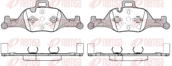 Remsa 1740.00 Front disc brake pads, set 174000: Buy near me at 2407.PL in Poland at an Affordable price!
