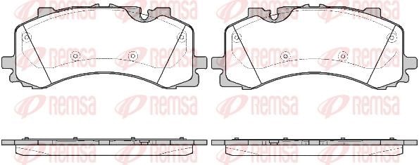Remsa 1744.00 Front disc brake pads, set 174400: Buy near me in Poland at 2407.PL - Good price!