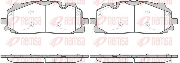 Remsa 166700 Brake Pad Set, disc brake 166700: Buy near me in Poland at 2407.PL - Good price!
