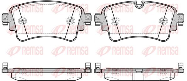 Remsa 1669.08 Brake Pad Set, disc brake 166908: Buy near me at 2407.PL in Poland at an Affordable price!