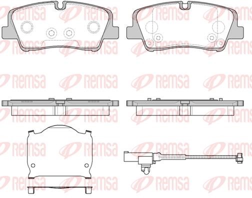 Remsa 1687.10 Rear disc brake pads, set 168710: Buy near me in Poland at 2407.PL - Good price!