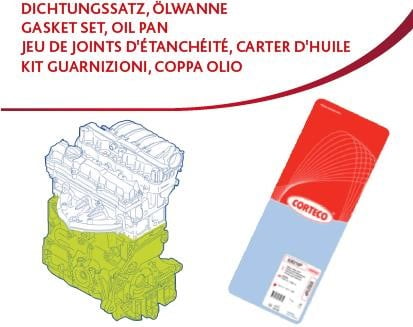 Corteco 427001P Gasket Set, crank case 427001P: Buy near me in Poland at 2407.PL - Good price!