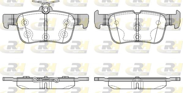 Road house 21551.00 Front disc brake pads, set 2155100: Buy near me in Poland at 2407.PL - Good price!