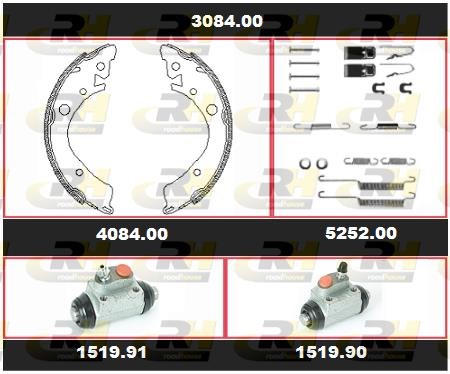 Road house 3084.00 Bremsbackensatz 308400: Kaufen Sie zu einem guten Preis in Polen bei 2407.PL!