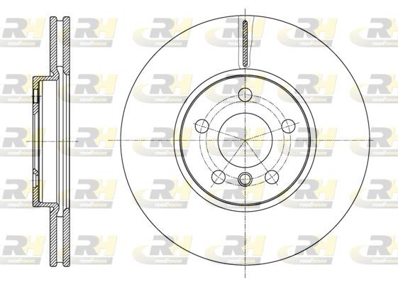 Road house 6159610 Front brake disc ventilated 6159610: Buy near me in Poland at 2407.PL - Good price!