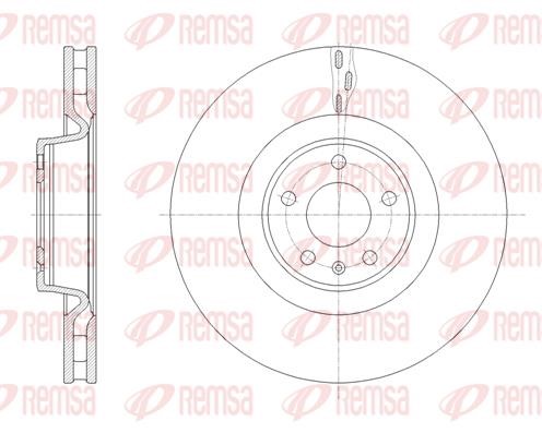 Remsa 61671.10 Innenbelüftete Bremsscheibe vorne 6167110: Kaufen Sie zu einem guten Preis in Polen bei 2407.PL!