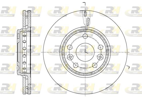 Road house 61655.10 Front brake disc ventilated 6165510: Buy near me at 2407.PL in Poland at an Affordable price!