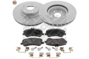 Mapco 47742HPS Front ventilated brake discs with pads, set 47742HPS: Buy near me in Poland at 2407.PL - Good price!