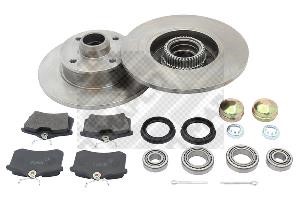  47772 Brake discs with pads rear non-ventilated, set 47772: Buy near me in Poland at 2407.PL - Good price!