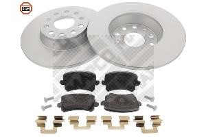 Mapco 47906HPS Brake discs with pads rear non-ventilated, set 47906HPS: Buy near me in Poland at 2407.PL - Good price!