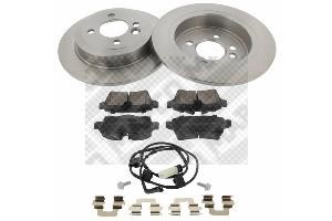 Mapco 47919 Brake discs with pads rear non-ventilated, set 47919: Buy near me in Poland at 2407.PL - Good price!