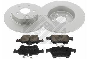 Mapco 47822HPS Brake discs with pads rear non-ventilated, set 47822HPS: Buy near me in Poland at 2407.PL - Good price!