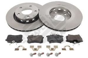 Mapco 47843 Rear ventilated brake discs with pads, set 47843: Buy near me in Poland at 2407.PL - Good price!