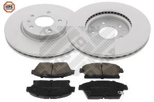 Mapco 47845HPS Front ventilated brake discs with pads, set 47845HPS: Buy near me in Poland at 2407.PL - Good price!