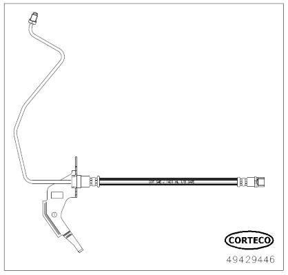 Corteco 49429446 Brake Hose 49429446: Buy near me at 2407.PL in Poland at an Affordable price!