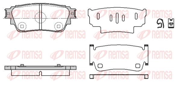 Remsa 1861.00 Brake Pad Set, disc brake 186100: Buy near me in Poland at 2407.PL - Good price!