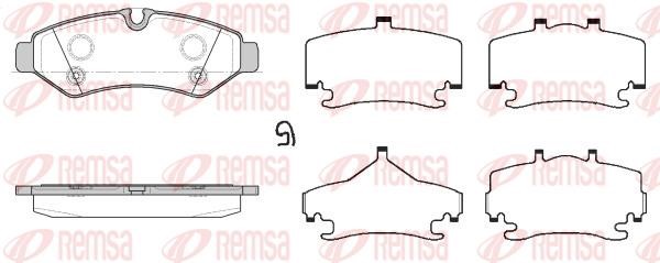 Remsa 1867.00 Brake Pad Set, disc brake 186700: Buy near me in Poland at 2407.PL - Good price!