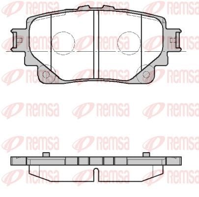 Remsa 1872.00 Brake Pad Set, disc brake 187200: Buy near me at 2407.PL in Poland at an Affordable price!