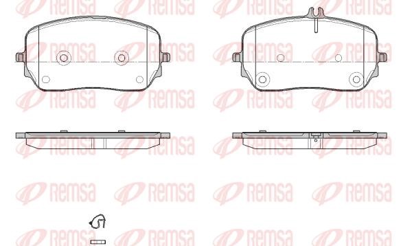 Remsa 1879.00 Brake Pad Set, disc brake 187900: Buy near me at 2407.PL in Poland at an Affordable price!