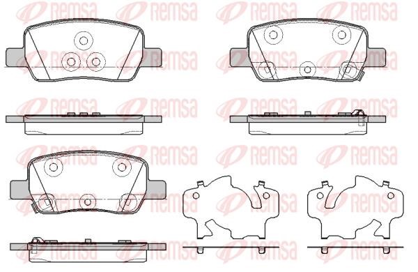 Remsa 1942.02 Brake Pad Set, disc brake 194202: Buy near me in Poland at 2407.PL - Good price!