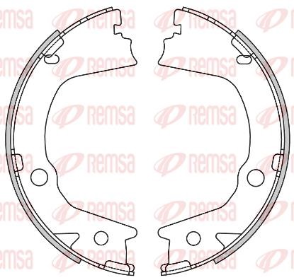 Remsa 460200 Parking brake shoes 460200: Buy near me in Poland at 2407.PL - Good price!