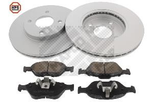 Mapco 47654HPS Front ventilated brake discs with pads, set 47654HPS: Buy near me at 2407.PL in Poland at an Affordable price!