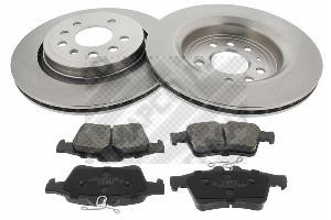 Mapco 47675 Rear ventilated brake discs with pads, set 47675: Buy near me in Poland at 2407.PL - Good price!