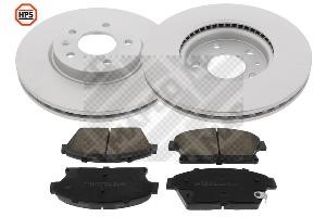 Mapco 47698HPS Front ventilated brake discs with pads, set 47698HPS: Buy near me in Poland at 2407.PL - Good price!