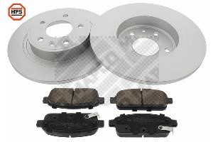 Mapco 47699HPS Brake discs with pads rear non-ventilated, set 47699HPS: Buy near me in Poland at 2407.PL - Good price!