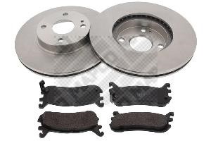 Mapco 47589 Front ventilated brake discs with pads, set 47589: Buy near me in Poland at 2407.PL - Good price!