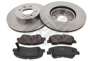 Mapco 47597 Brake discs with pads, set 47597: Buy near me in Poland at 2407.PL - Good price!