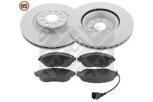 Mapco 47633HPS Front ventilated brake discs with pads, set 47633HPS: Buy near me in Poland at 2407.PL - Good price!