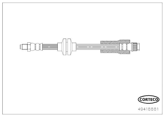 Corteco 49418881 Brake Hose 49418881: Buy near me in Poland at 2407.PL - Good price!