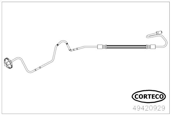 Corteco 49420929 Тормозной шланг 49420929: Отличная цена - Купить в Польше на 2407.PL!