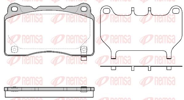 Remsa 0666.64 Front disc brake pads, set 066664: Buy near me in Poland at 2407.PL - Good price!