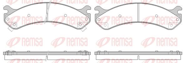 Remsa 0756.02 Brake Pad Set, disc brake 075602: Buy near me in Poland at 2407.PL - Good price!