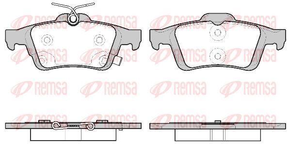 Remsa 0842.11 Rear disc brake pads, set 084211: Buy near me in Poland at 2407.PL - Good price!