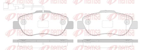 Remsa 1100.12 Front disc brake pads, set 110012: Buy near me in Poland at 2407.PL - Good price!
