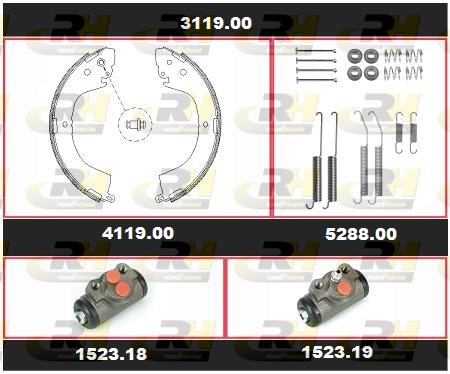 Road house 3119.00 Brake shoe set 311900: Buy near me in Poland at 2407.PL - Good price!