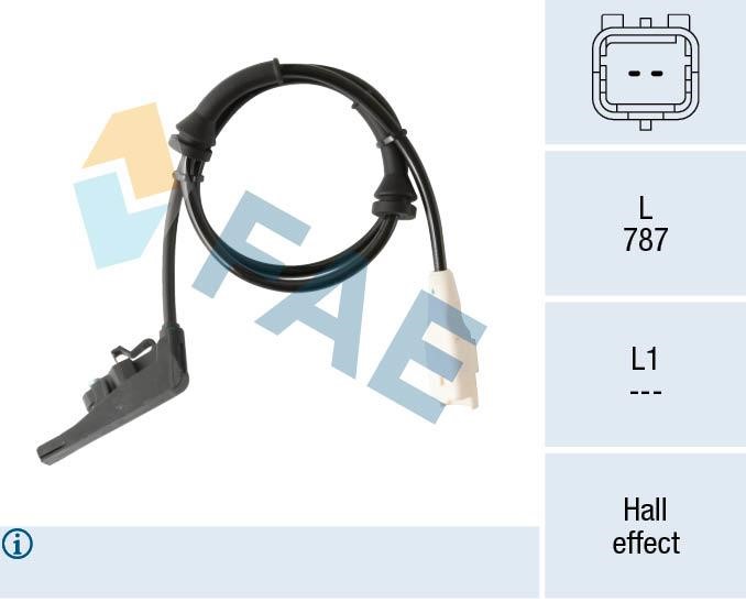 FAE 78318 Sensor ABS 78318: Buy near me in Poland at 2407.PL - Good price!