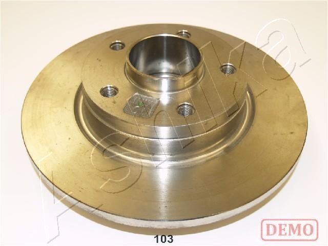 Ashika 61-01-103C Rear brake disc, non-ventilated 6101103C: Buy near me in Poland at 2407.PL - Good price!