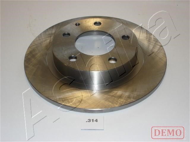 Ashika 61-03-314C Rear brake disc, non-ventilated 6103314C: Buy near me in Poland at 2407.PL - Good price!